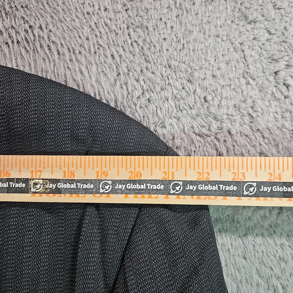 Boss Hugo Boss Suit Blazer Men 42L‎ Wool Textured Black Made In USA